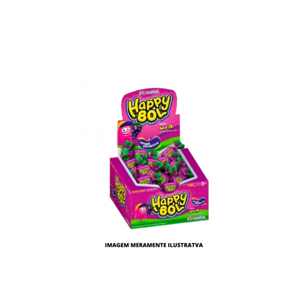CHICLETE - FLORESTAL - 140g HAPPY BOL UVA